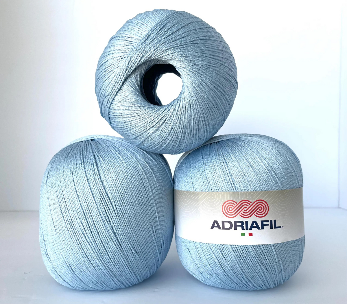 Egyptian Cotton Yarn 200g Quality Cotton One Ball Project Yarn Fast Knitting and Crocheting Summer Top Baby Clothe Tank Tee Snappy Ball by Adriafil Made in Italy