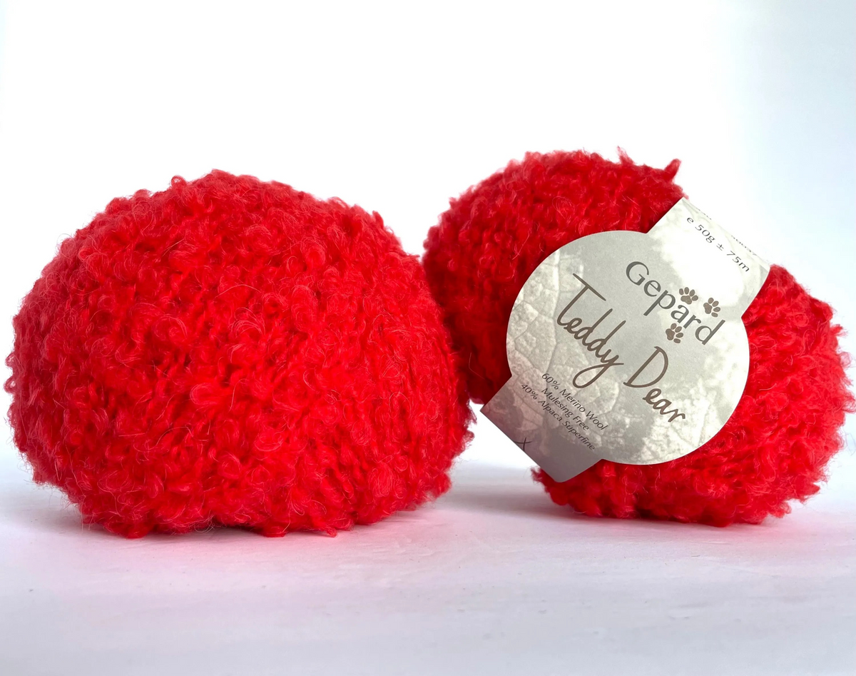 Teddy Yarn Soft Looped Gepard Boucle Yarn for Knitting Crochet Project Super Bulky Weight Gift Idea Baby Outfit Sweater Cardigan Scarf Hat