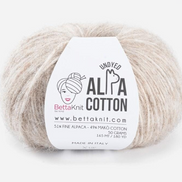 Alpaca Cotton Yarn Airy Blown Yarn Light and Soft Wool Fluffy Yarn for Sweaters Shawls Sport DK Weight Alpa Cotton by BettaKnit Italian Wool