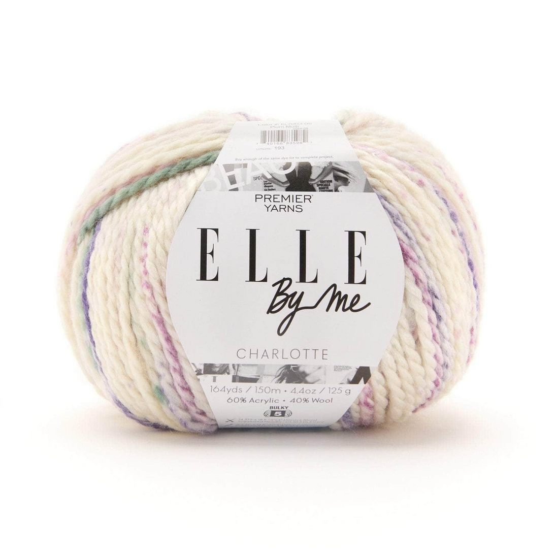 Bulky Yarn Wool Blend Acrylic Perfect for Crochet Blankets Baby Clothes Knitted Hats ELLE by Me Charlotte Premier Beginner Friendly 125g Multicolor 150g Solid
