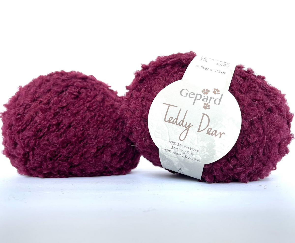 Teddy Yarn Soft Looped Gepard Boucle Yarn for Knitting Crochet Project Super Bulky Weight Gift Idea Baby Outfit Sweater Cardigan Scarf Hat