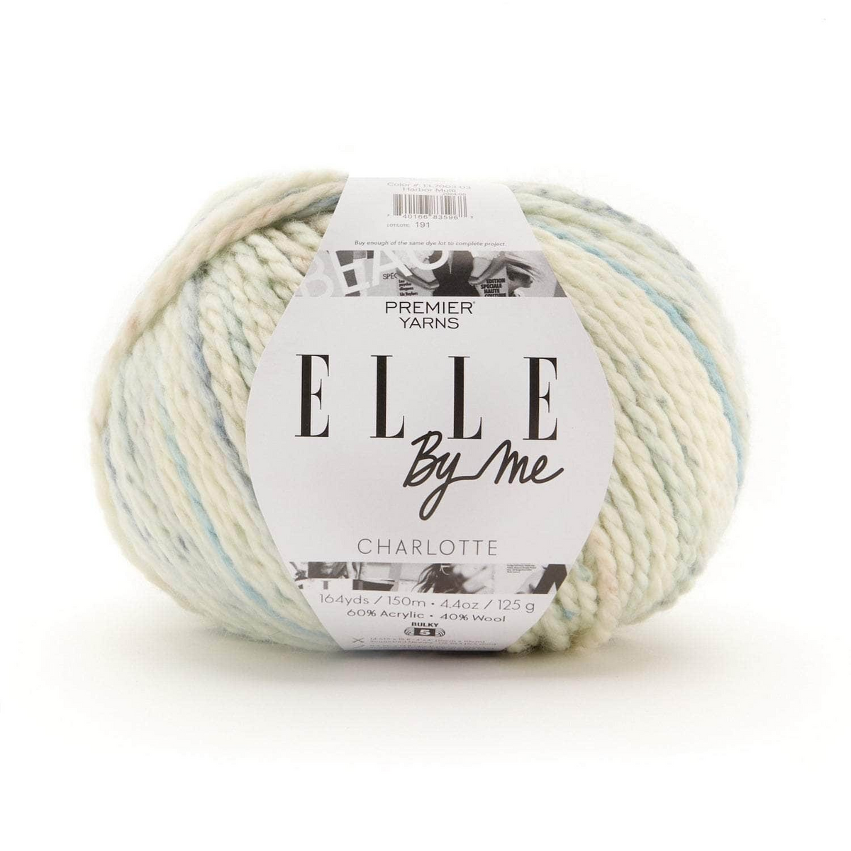 Bulky Yarn Wool Blend Acrylic Perfect for Crochet Blankets Baby Clothes Knitted Hats ELLE by Me Charlotte Premier Beginner Friendly 125g Multicolor 150g Solid