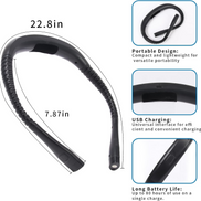 Neck Light Knitting Crochet 3 color adjustable brightness rechargeable LED Lamp