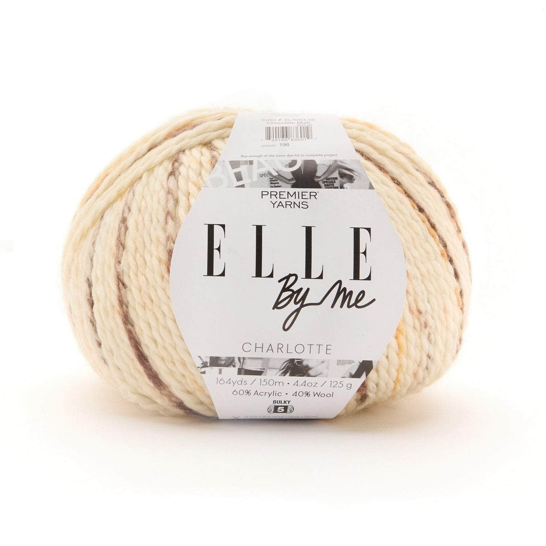 Bulky Yarn Wool Blend Acrylic Perfect for Crochet Blankets Baby Clothes Knitted Hats ELLE by Me Charlotte Premier Beginner Friendly 125g Multicolor 150g Solid