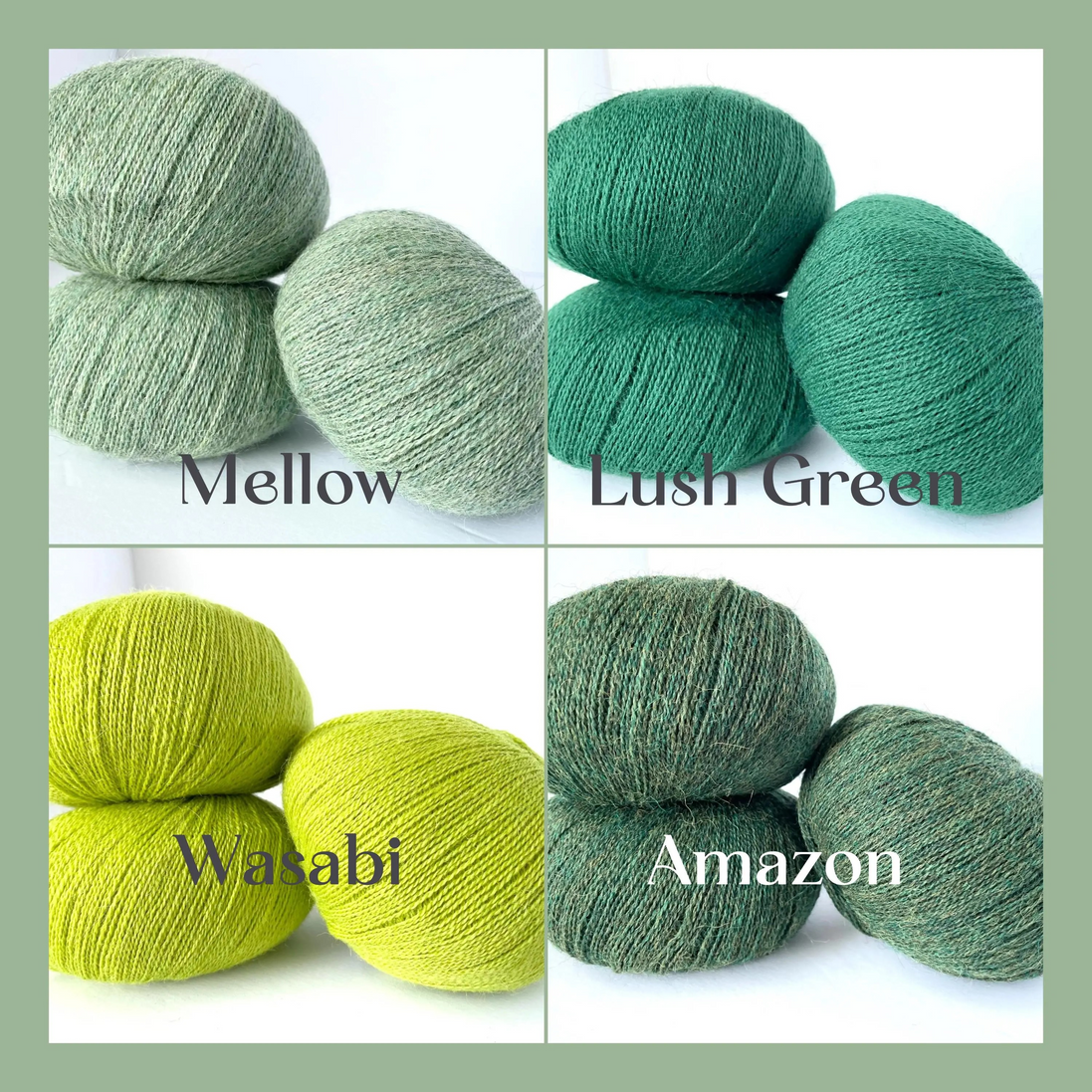 Holst Garn Titicaca Yarn is a Lace Weigh Plump Fluffy Alpaca with Soft Halo Ideal for Mohair Replacement in many colors like Pink Green Red Gray Blue Beige White Purple Brown