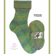 Sock Yarn Opal Wool and Nylon Yarn Sock Fingering Weight for Knitters and Crocheters Multicolor Wool Ideal for Family Holiday Gifts Soft Wool Memory Funny Fruits Crazy Waters Collections