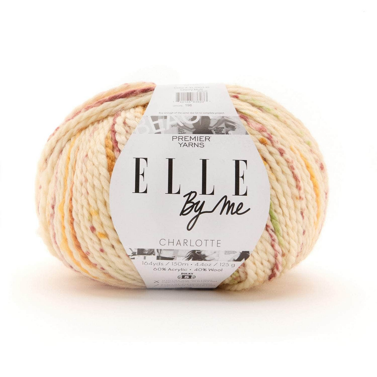 Bulky Yarn Wool Blend Acrylic Perfect for Crochet Blankets Baby Clothes Knitted Hats ELLE by Me Charlotte Premier Beginner Friendly 125g Multicolor 150g Solid