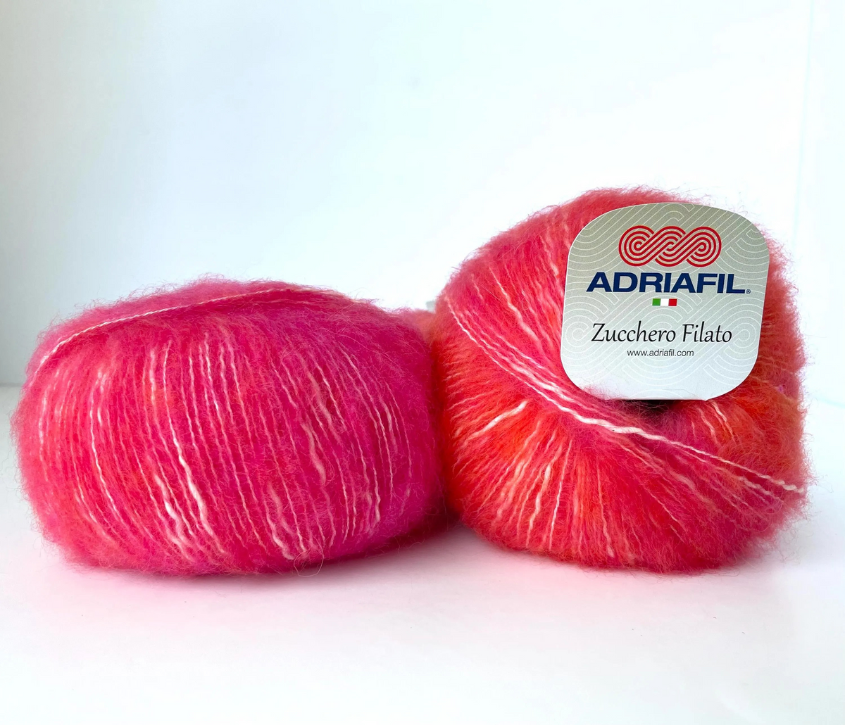 Fluff Yarn Quality Wool Knitting Crochet DK Worsted Bulky Solid Colors and Bicolor Effect Yarn Light Fun Sweater Posh Casual Cardigan Gift Knit Project Crochet Garment Zucchero Filato by Adriafil