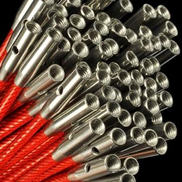 Chiaogoo Knitting Cable Red Lace TWIST Steel Cord Small (S) and Large (L) Sizes 8 14 22 30 37 50 Inches Memory Free Knitting Cable Interchangeable