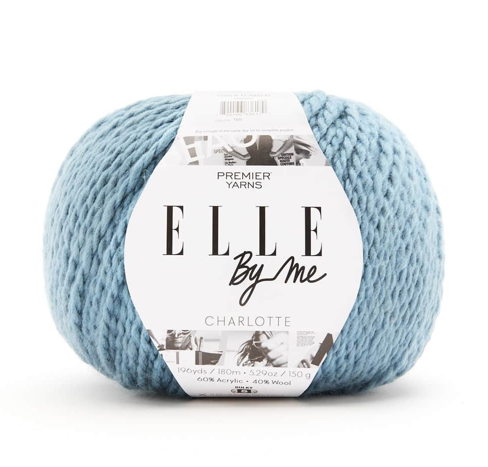 Bulky Yarn Wool Blend Acrylic Perfect for Crochet Blankets Baby Clothes Knitted Hats ELLE by Me Charlotte Premier Beginner Friendly 125g Multicolor 150g Solid