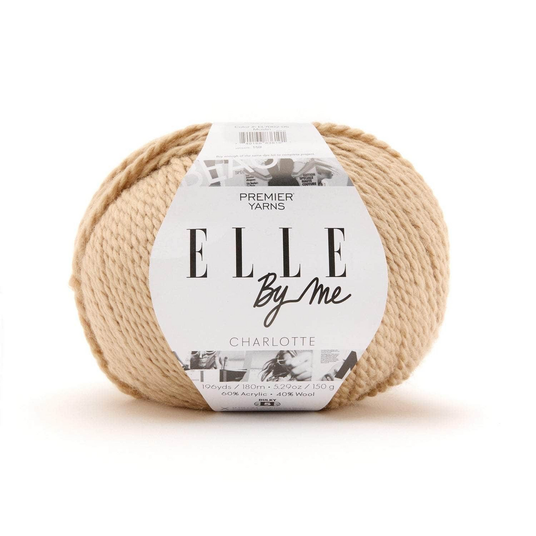 Bulky Yarn Wool Blend Acrylic Perfect for Crochet Blankets Baby Clothes Knitted Hats ELLE by Me Charlotte Premier Beginner Friendly 125g Multicolor 150g Solid