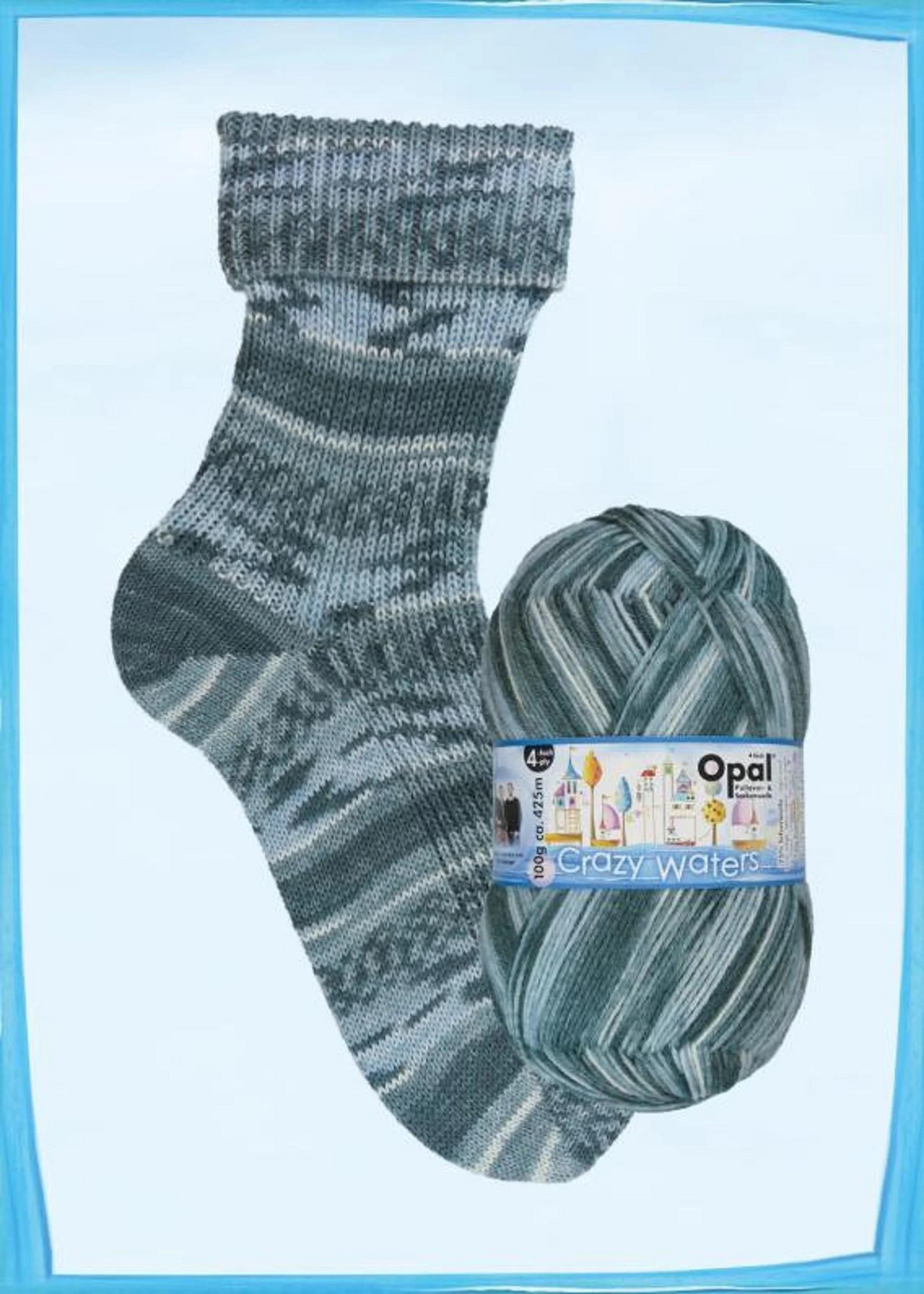 Sock Yarn Opal Wool and Nylon Yarn Sock Fingering Weight for Knitters and Crocheters Multicolor Wool Ideal for Family Holiday Gifts Soft Wool Memory Funny Fruits Crazy Waters Collections