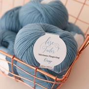 Merino Wool Fingering Yarn by Lise Tailor Autumn Color Knitting Soft Yarn Sensitive Skin Baby Sweater Shawls Hats Scarfs Cowls Mittens Superwash Merino Yarn Made in France