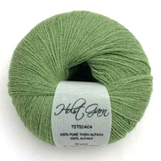 Holst Garn Titicaca Yarn is a Lace Weigh Plump Fluffy Alpaca with Soft Halo Ideal for Mohair Replacement in many colors like Pink Green Red Gray Blue Beige White Purple Brown