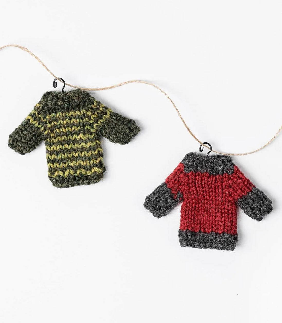 Christmas Yarn Red Green Holiday Cheer Woolstok Bundle Christmas Tree Knit Decor Ornament Garland Holiday Gift Craft Festive Handmade Present Wrapping Accents