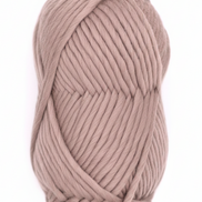 Bulky Weight Yarn 100% Merino Wool Super Bulky Yarn Weight 6 Chunky Natural Wool Yarn for Knitting & Crochet Quick Project Yarn. A skein of chunky wool yarn in a dusty mauve-pink color, wrapped with a red and white paper label that reads 'World of Wool Chubbs Super Chunky 100% Merino Yarn'. The yarn is photographed on a white marble surface.