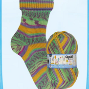 Sock Yarn Opal Wool and Nylon Yarn Sock Fingering Weight for Knitters and Crocheters Multicolor Wool Ideal for Family Holiday Gifts Soft Wool Memory Funny Fruits Crazy Waters Collections