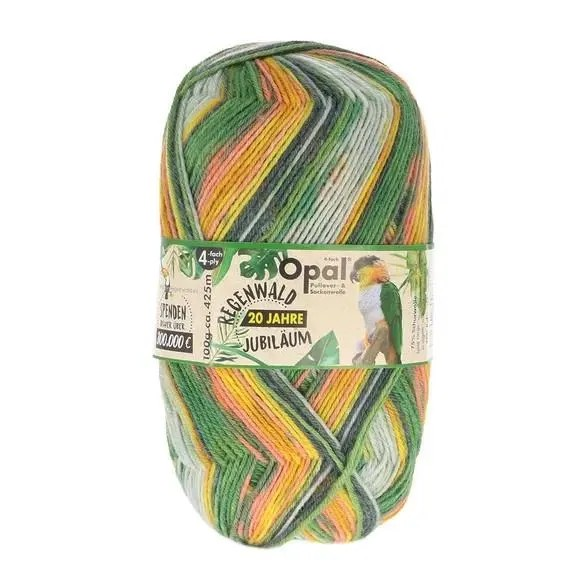 Sock Yarn Opal Yarn Sock 1 Ball = Pair Of Socks Fingering Weight Wool Nylon Blue Green Multicolor Wool Soft Comfy Warm Resistant