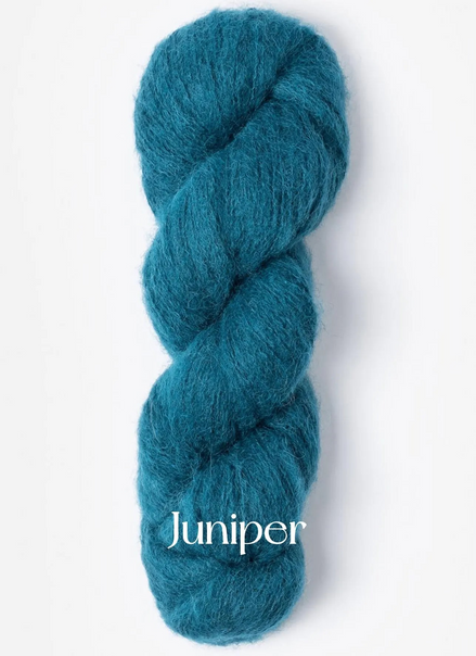 Suri Alpaca Yarn Brushed Suri Alpaca Hand Dyed Alternative Mohair Substitute Blue Sky Prairie Lace Bulky Gift Idea Knit Crochet Yarn 50g