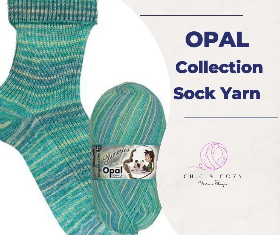 Sock Yarn Opal Wool and Nylon Yarn Sock Fingering Weight for Knitters and Crocheters Multicolor Wool Ideal for Family Holiday Gifts Soft Wool Memory Funny Fruits Crazy Waters Collections