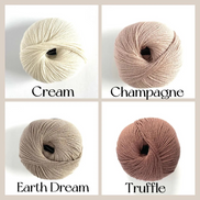 Cottonwool 3 Merino Wool & Organic Cotton by Gepard Super Soft Fingering Weight for Knitting Crochet Tops Cardigan and Baby Garments