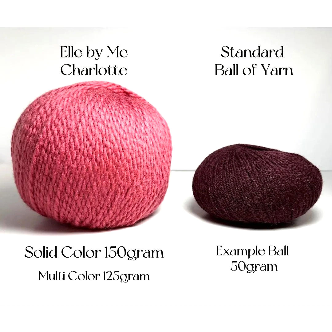 Bulky Yarn Wool Blend Acrylic Perfect for Crochet Blankets Baby Clothes Knitted Hats ELLE by Me Charlotte Premier Beginner Friendly 125g Multicolor 150g Solid