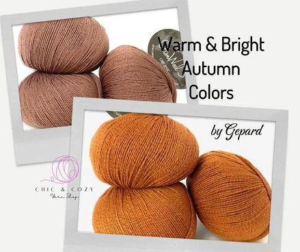 Cottonwool 3 Merino Wool & Organic Cotton by Gepard Super Soft Fingering Weight for Knitting Crochet Tops Cardigan and Baby Garments