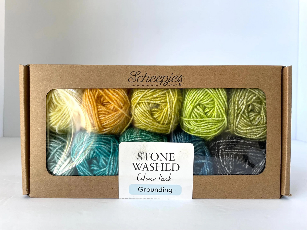 Scheepjes Color Pack Stone Washed Sport Yarn Set Gift Boxes Softfun Cotton Acrylic DK Schachenmayr Catania Baby Box Gift for Crochet Lover and Knitter Beginner Friendly and Holiday Gifting