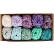 Scheepjes Color Pack Stone Washed Sport Yarn Set Gift Boxes Softfun Cotton Acrylic DK Schachenmayr Catania Baby Box Gift for Crochet Lover and Knitter Beginner Friendly and Holiday Gifting