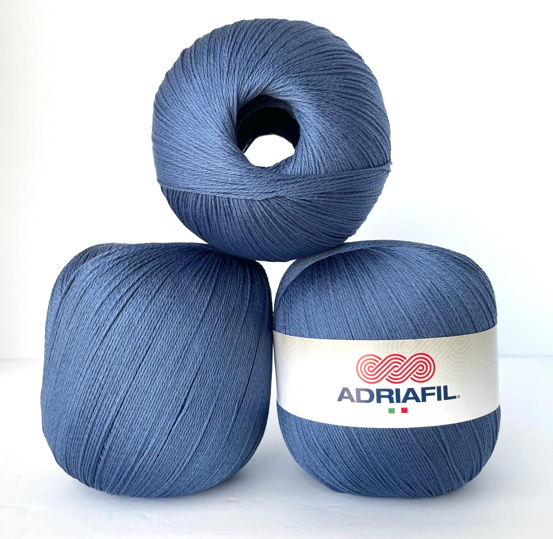 Egyptian Cotton Yarn 200g Quality Cotton One Ball Project Yarn Fast Knitting and Crocheting Summer Top Baby Clothe Tank Tee Snappy Ball by Adriafil Made in Italy