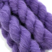 Suri Alpaca Silk Hand Dyed Mohair Alternative Sensitive Skin Option Purple Knit Lace Yarn Halo Tonal Unique Soft One Of A Kind Crochet Wool