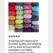 Holst Garn Titicaca Yarn is a Lace Weigh Plump Fluffy Alpaca with Soft Halo Ideal for Mohair Replacement in many colors like Pink Green Red Gray Blue Beige White Purple Brown