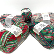 Christmas Sock Yarn Red Green Sock Yarn Super Wash Pink Handmade Sock Thoughtful Gift Ideal for Holiday Gift for Family Friends Boyfriend or Special Someone