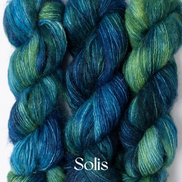 Suri Alpaca Yarn Brushed Suri Alpaca Hand Dyed Alternative Mohair Substitute Blue Sky Prairie Lace Bulky Gift Idea Knit Crochet Yarn 50g