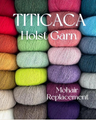 Holst Garn Titicaca Yarn is a Lace Weigh Plump Fluffy Alpaca with Soft Halo Ideal for Mohair Replacement in many colors like Pink Green Red Gray Blue Beige White Purple Brown