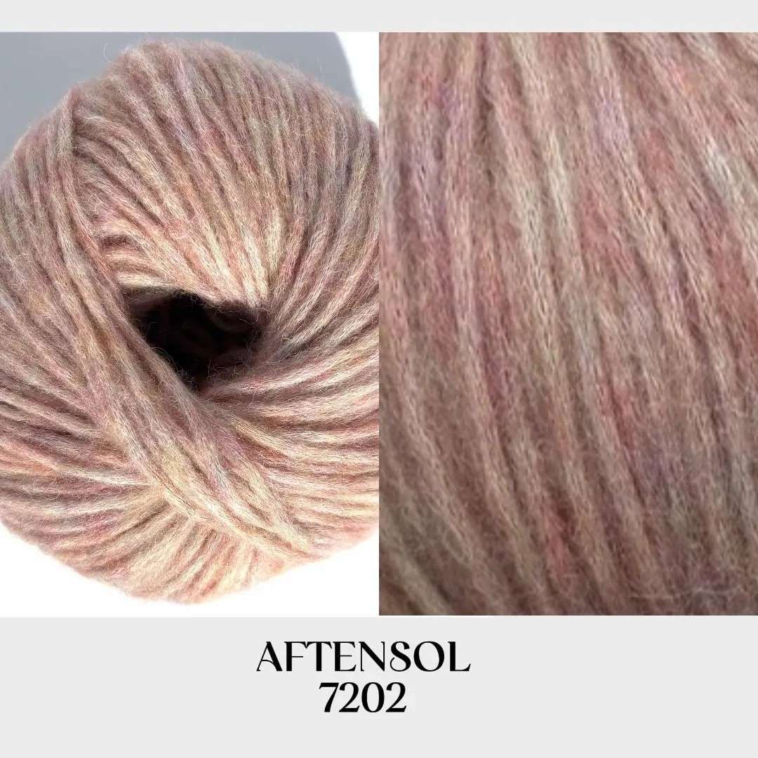 Snefnug Watercolors by CaMaRose Yarn Soft Natural Fiber Blend Lightweight Worsted Yarn Beautiful Mélange Multicolor Yarn for Knitting Sweaters and Cardigans Alpaca Organic Cotton Merino Wool
