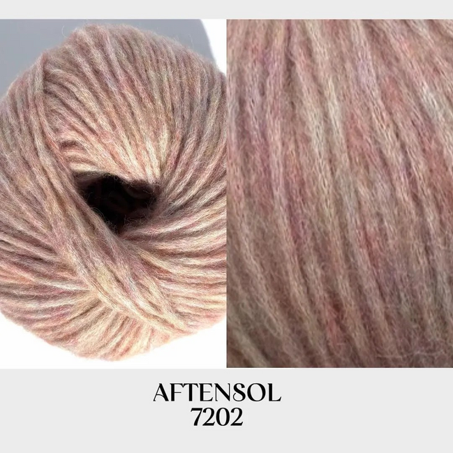 Snefnug Watercolors by CaMaRose Yarn Soft Natural Fiber Blend Lightweight Worsted Yarn Beautiful Mélange Multicolor Yarn for Knitting Sweaters and Cardigans Alpaca Organic Cotton Merino Wool
