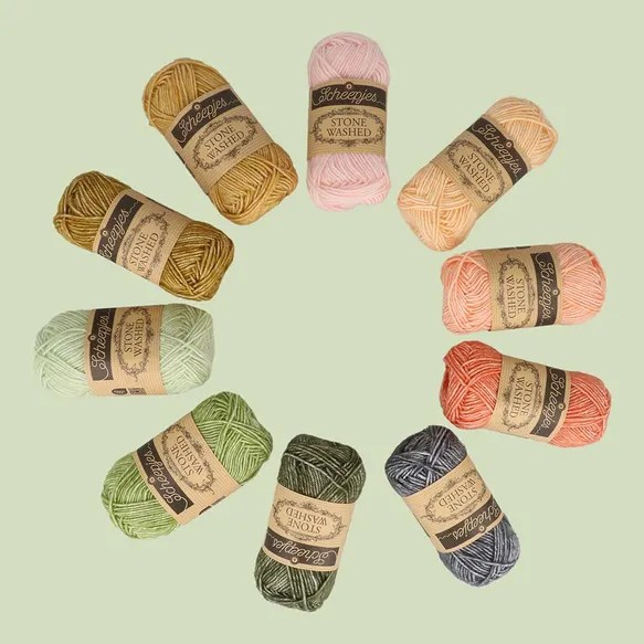 Scheepjes Color Pack Stone Washed Sport Yarn Set Gift Boxes Softfun Cotton Acrylic DK Schachenmayr Catania Baby Box Gift for Crochet Lover and Knitter Beginner Friendly and Holiday Gifting