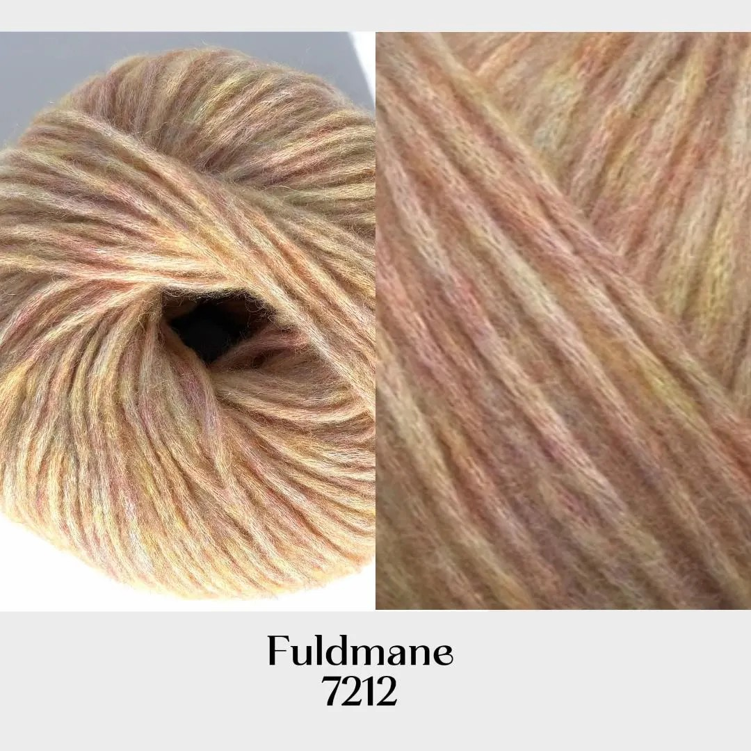 Snefnug Watercolors by CaMaRose Yarn Soft Natural Fiber Blend Lightweight Worsted Yarn Beautiful Mélange Multicolor Yarn for Knitting Sweaters and Cardigans Alpaca Organic Cotton Merino Wool