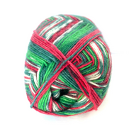 Christmas Sock Yarn Red Green Sock Yarn Super Wash Pink Handmade Sock Thoughtful Gift Ideal for Holiday Gift for Family Friends Boyfriend or Special Someone
