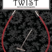 Chiaogoo Knitting Cable Red Lace TWIST Steel Cord Small (S) and Large (L) Sizes 8 14 22 30 37 50 Inches Memory Free Knitting Cable Interchangeable