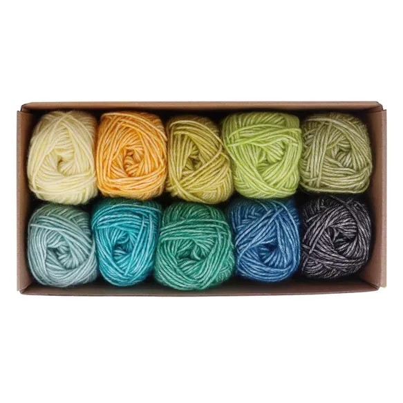 Scheepjes Color Pack Stone Washed Sport Yarn Set Gift Boxes Softfun Cotton Acrylic DK Schachenmayr Catania Baby Box Gift for Crochet Lover and Knitter Beginner Friendly and Holiday Gifting