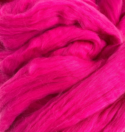 Merino Wool Roving for Spinning Fiber Combed Merino Top 23 Micron Solid Colors for Felting Weaving Needle Wet Felting Fiber 3D Art Jumbo Knitting and Crochet