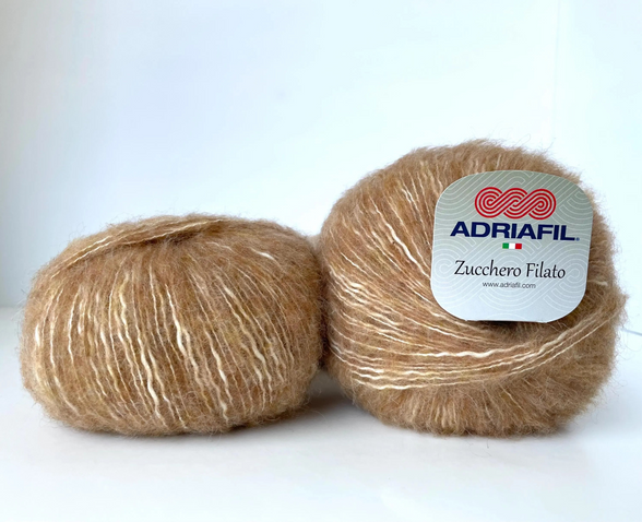 Fluff Yarn Quality Wool Knitting Crochet DK Worsted Bulky Solid Colors and Bicolor Effect Yarn Light Fun Sweater Posh Casual Cardigan Gift Knit Project Crochet Garment Zucchero Filato by Adriafil