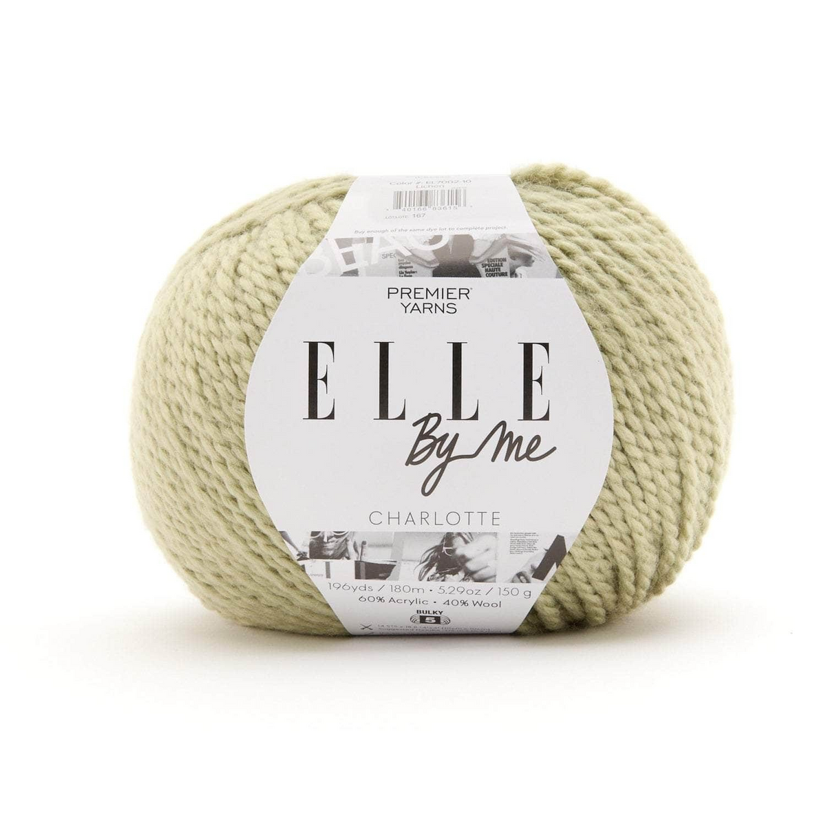 Bulky Yarn Wool Blend Acrylic Perfect for Crochet Blankets Baby Clothes Knitted Hats ELLE by Me Charlotte Premier Beginner Friendly 125g Multicolor 150g Solid