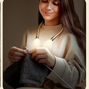 Neck Light Knitting Crochet 3 color adjustable brightness rechargeable LED Lamp