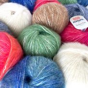 Fluff Yarn Quality Wool Knitting Crochet DK Worsted Bulky Solid Colors and Bicolor Effect Yarn Light Fun Sweater Posh Casual Cardigan Gift Knit Project Crochet Garment Zucchero Filato by Adriafil