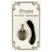 Scheepjes Yarn Cutter Portable Pendant Necklace and Keychain with Metal Blade Tool for Crafter Yarn Slicer Gift Idea for Knitters and Crocheters as a Travel Accessory