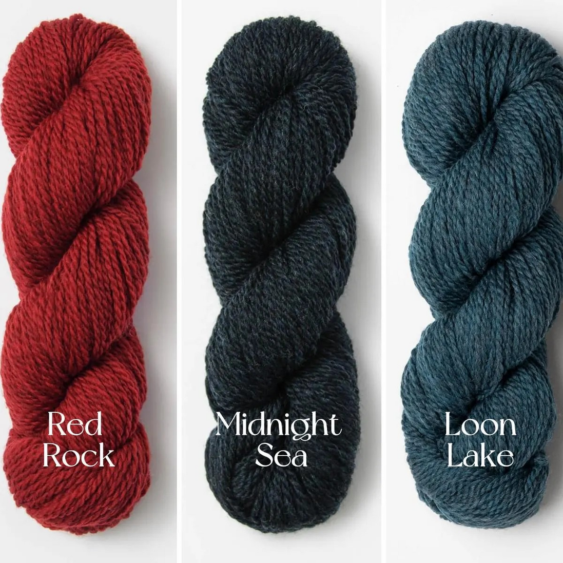 Blue Sky Fibers Woolstok Worsted Yarn 50g 100% Fine Highland Wool Soft Peruvian Wool Yarn with beautiful stitch definition Perfect for sweaters hats scarves colorwork and more