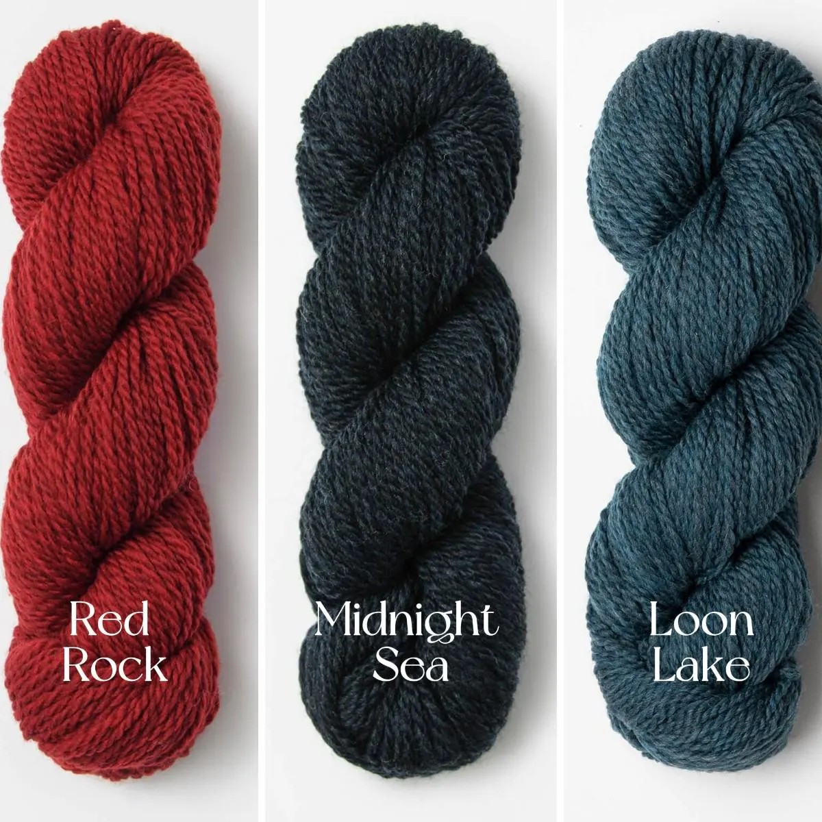 Blue Sky Fibers Woolstok Worsted Yarn 50g 100% Fine Highland Wool Soft Peruvian Wool Yarn with beautiful stitch definition Perfect for sweaters hats scarves colorwork and more